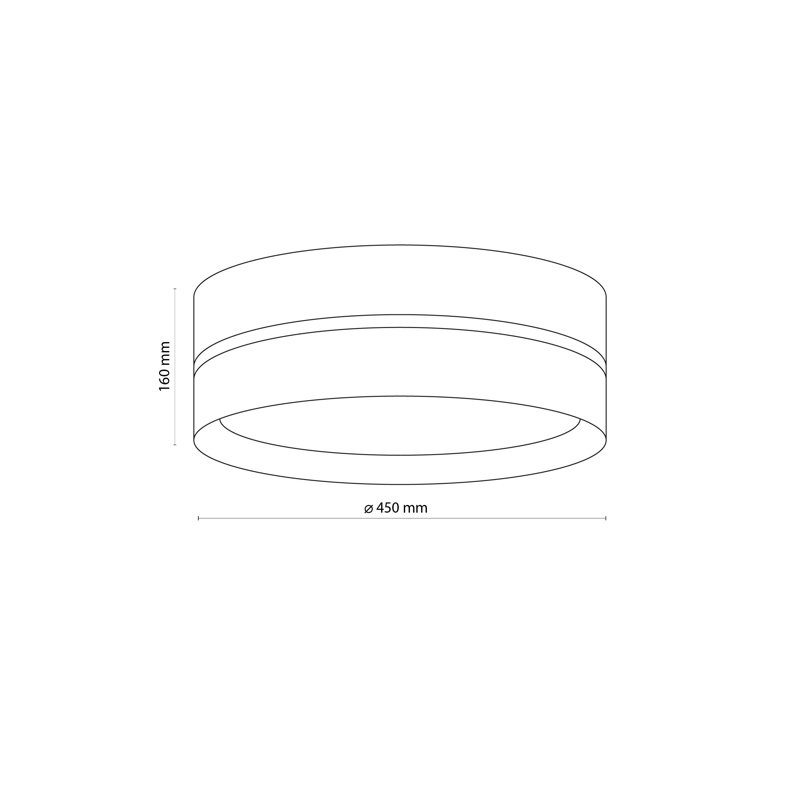 Emily Fabric Flush Mount