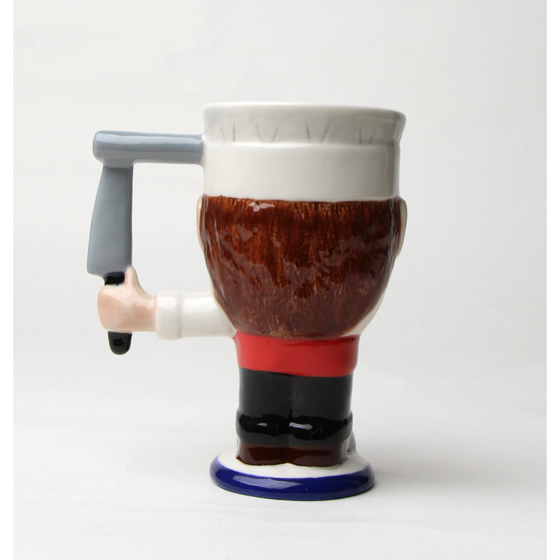 Fine Porcelain Chef Coffee Mug- 5 7/8"H