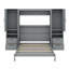 Lit escamotable Murphy avec placard, tiroirs et tablettes-1088093507