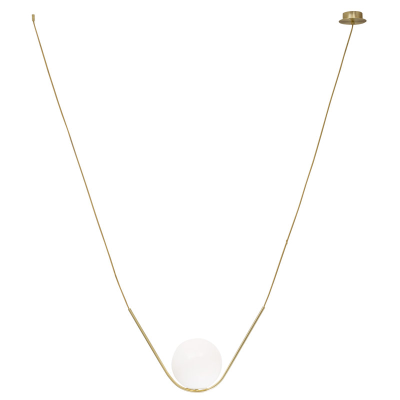 Vitton 1 - Light Brass Sphere Pendant