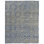 Wool Damask Area Rug in Blue