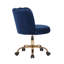 Chaise de bureau en velours Luciean-880047722