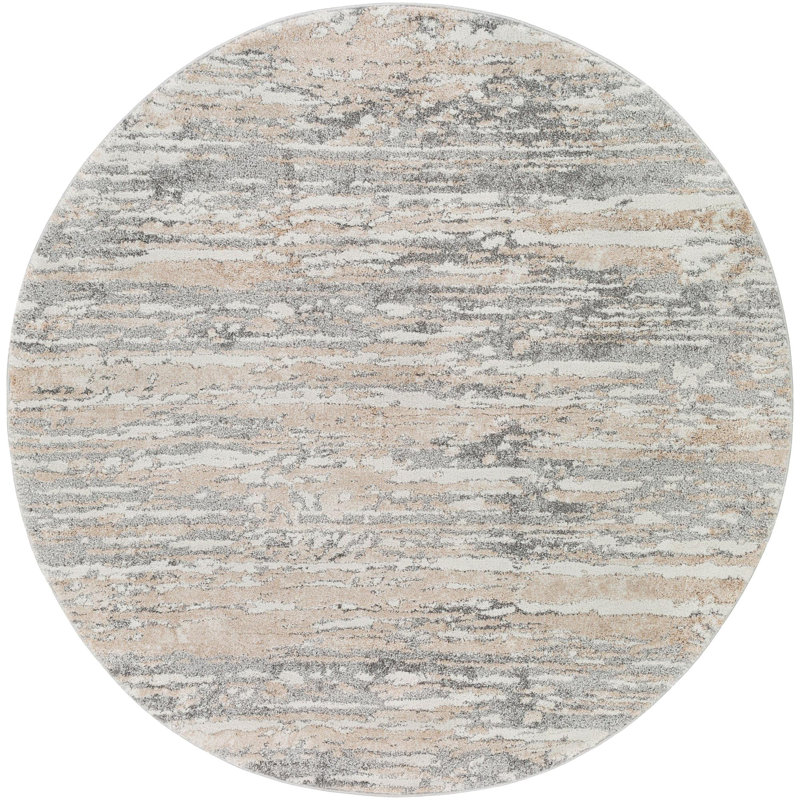 Kolar Abstract Area Rug , Round 7'10"