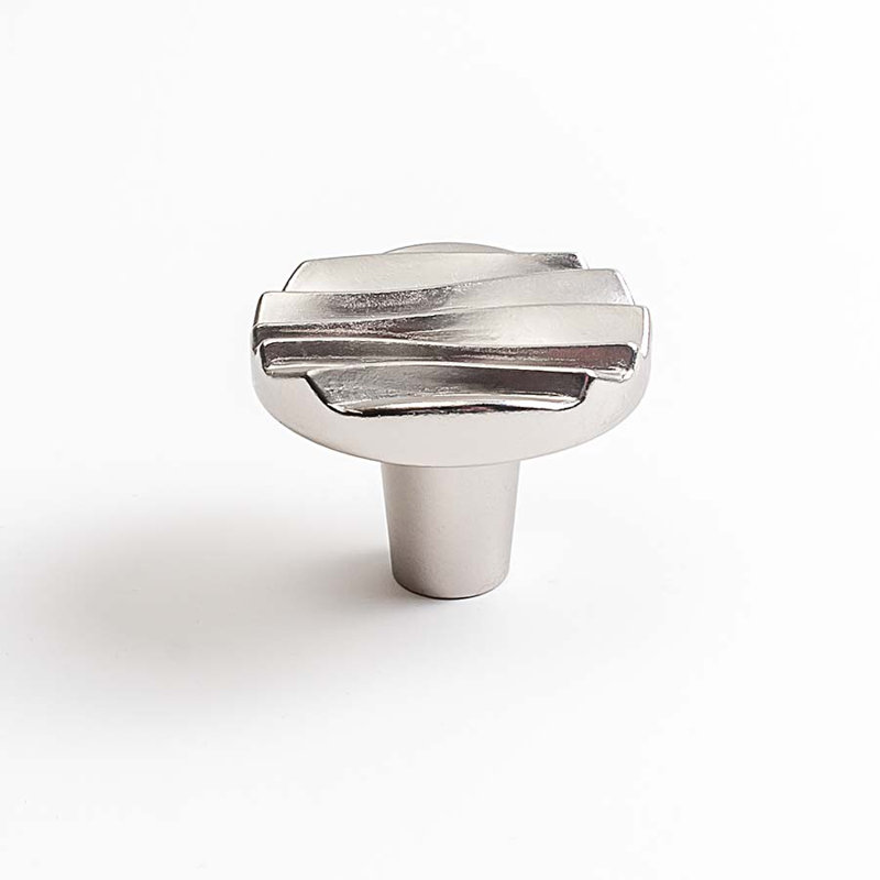 Wave 1 1/2 Diameter Round Knob, Satin Nickel