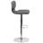 Norrell Contemporary Vinyl Adjustable Height Barstool with Vertical Stitch Back-24677834