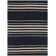 Bluff Point Wool Striped Area Rug in Cinder