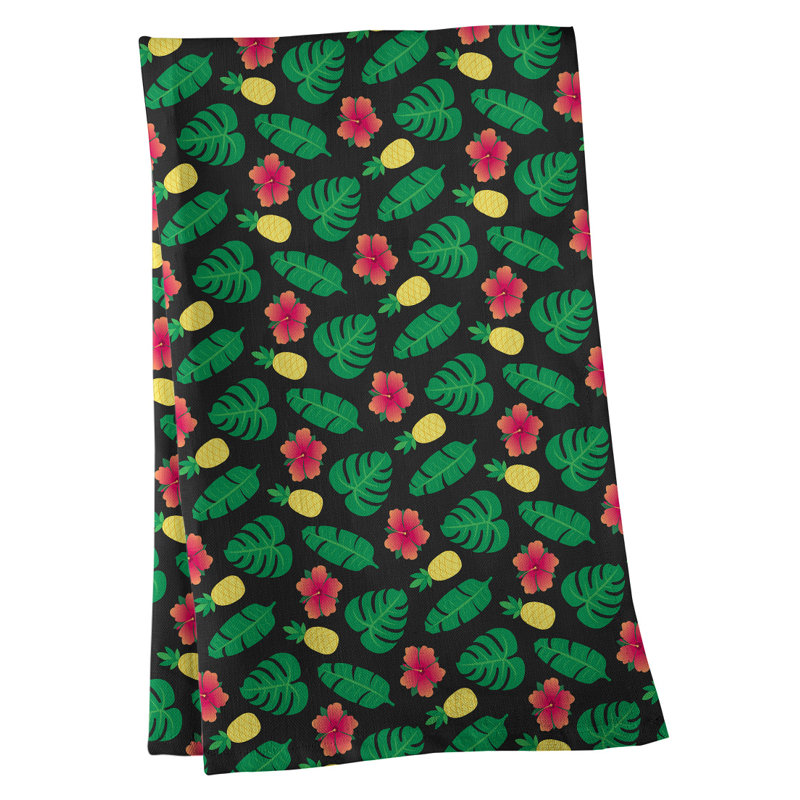 Mcguinness Tea Towel Kitchen Towel, Black, Cotton Twill