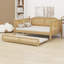 Structure de lit de jour classique en rotin avec couchette