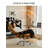 Modern Cat Scratch Leather Office Chair with Steel Base