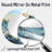 Blue Kinetic Waves I - Kinetic Art Large Wall Mirror, Teal Round Unique Mirror, Printed Metal Art-97183023