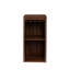 Armoire à vin modulaire de couleur brun noyer avec tablettes de rangement et huche pour salle à manger