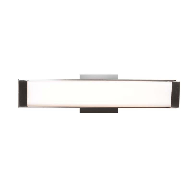 Devon Dimmable LED Bath Bar, Brushed Steel