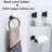 Stainless Steel Bathroom Hardware Set - Includes Towel Ring, Toilet Paper Holder, And 2 Robe Hooks - Durable 304 Stainless Steel With Modern Design-113863064