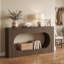Console en noyer avec tiroir