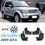 Easy Install Mud Flaps for Land Rover Discovery 2009-2016 – Front & Rear Automotive Splash Guards – Sturdy Mudguard brand Accessories – No Drill Mounting Compatible – Black
