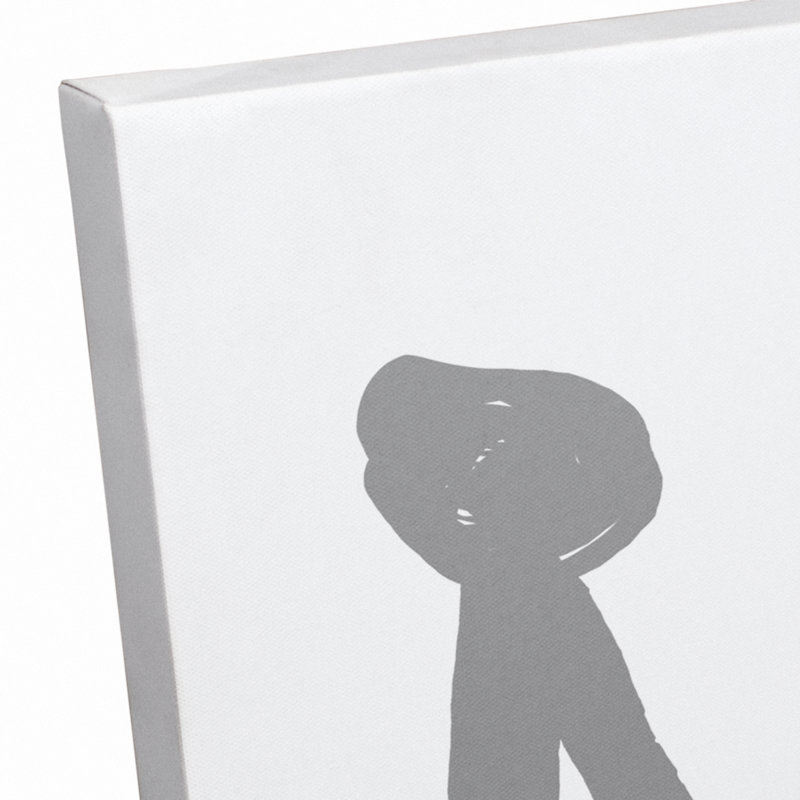 Art sur toile little princess Brewer, H 20 po x l 16 po x P 1,25 po, Gris