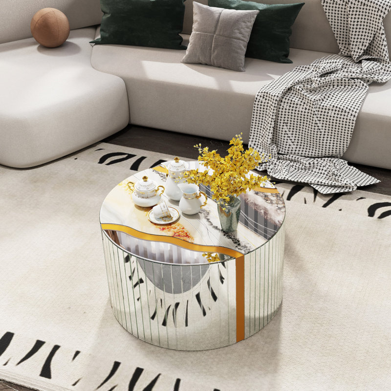 Table basse compacte blanche