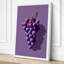 Purple Grapes Botanical - Wrapped Canvas-1517540935-1517540936