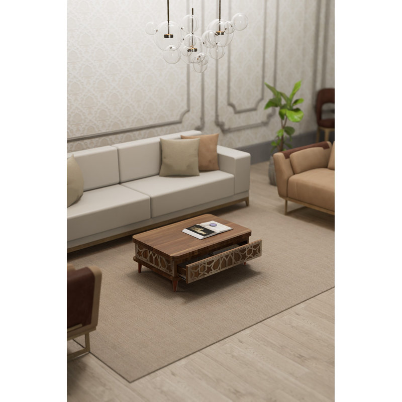 Table basse, Wallnut