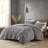 Soft Grey Fur Comforter For A Dreamy Night, Full/Queen All Bedding With Comforter,