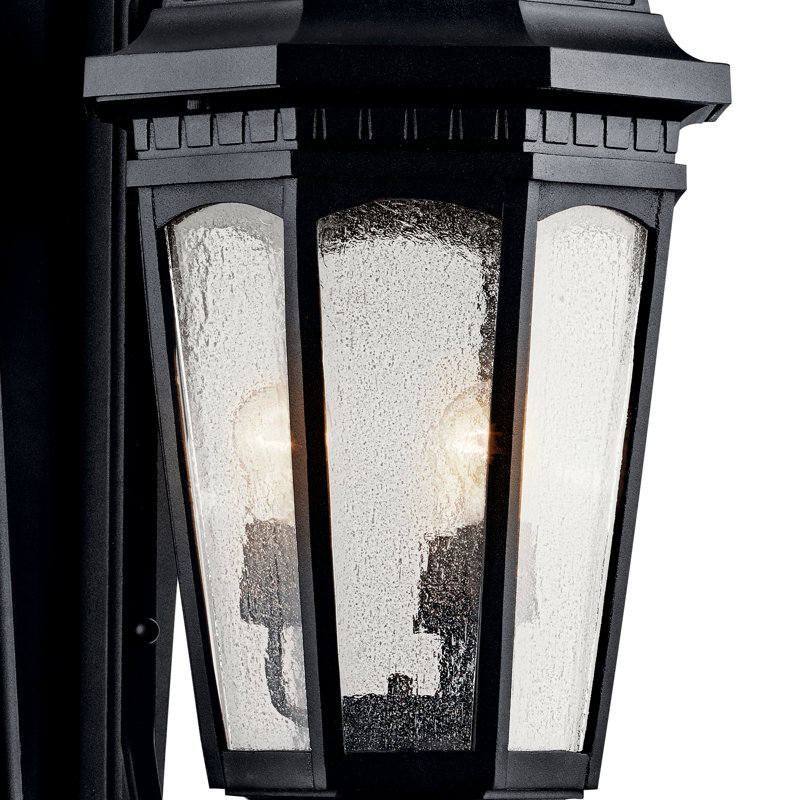 Flinders Aluminum Wall Light, Textured Black