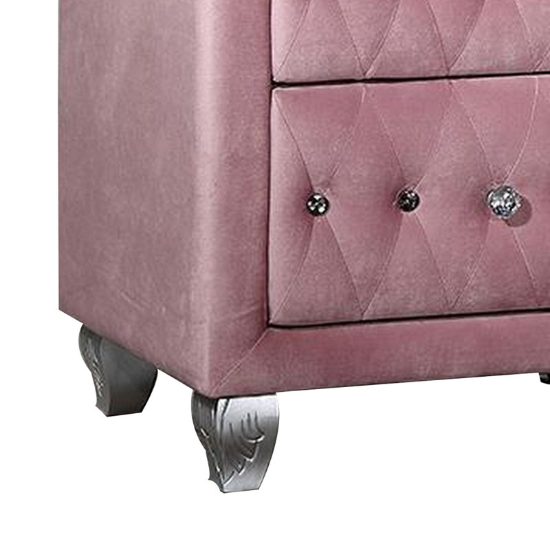 Table de chevet, rose, Pink