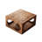 Retro Walnut Solid Wood Square Coffee Table