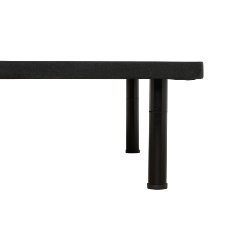  Structure de lit plateforme en métal Zenbase H 12 "avec pieds réglables, aucun sommier nécessaire, simple TG