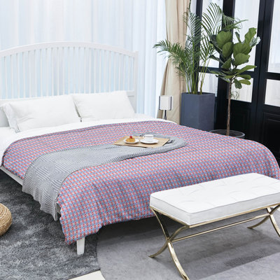 Polyester Baffle Box Stitch Geometric Comforter
