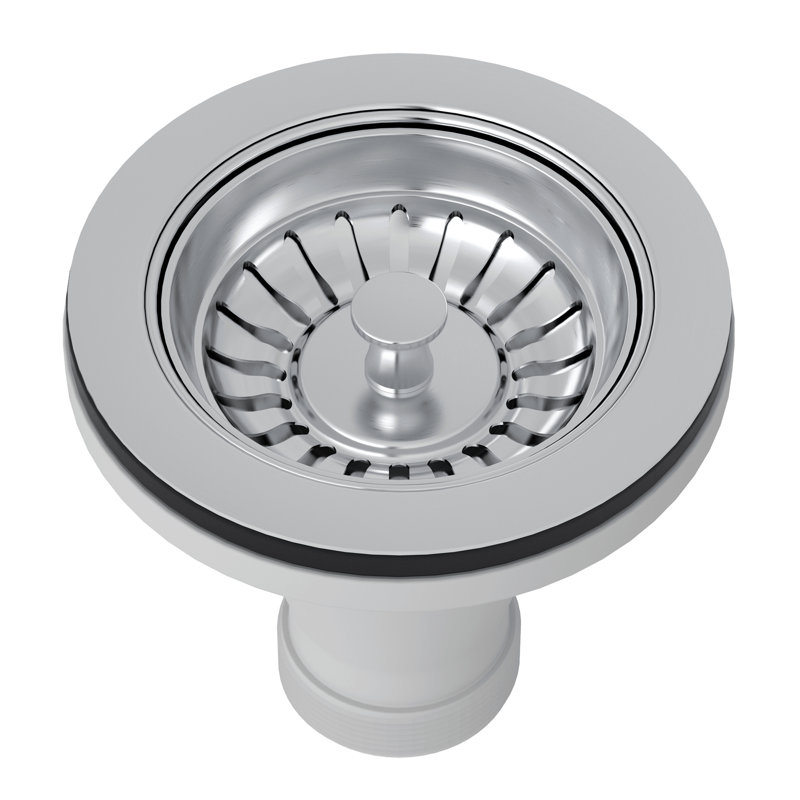 Rohl Basket Strainer, Polished Chrome
