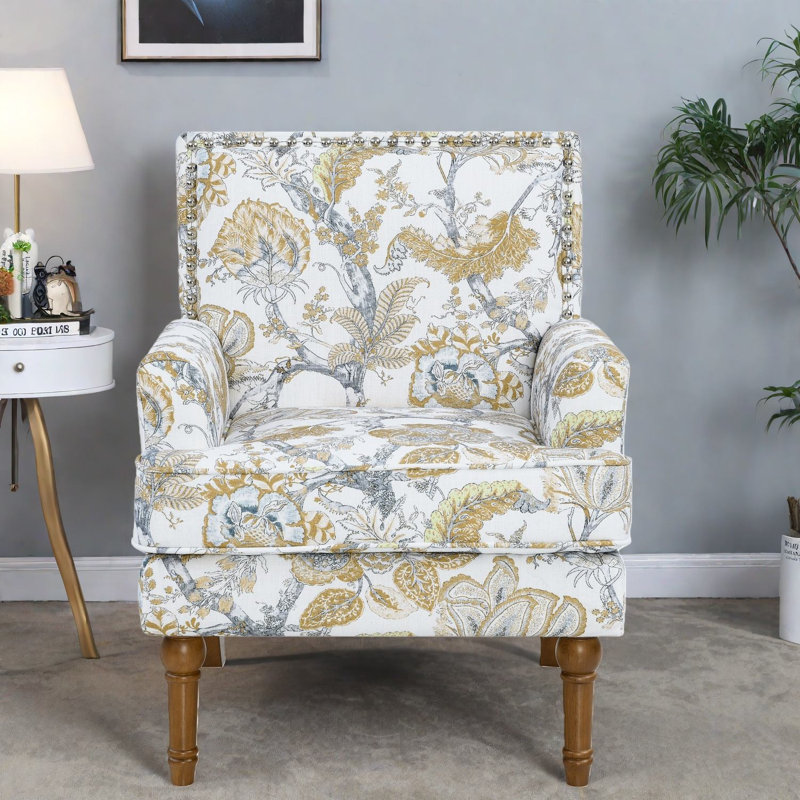 Chaise d'appoint confortable en bois