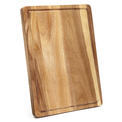 Grandes planches à découper en acacia 18 po x 12 po pour la cuisine, planche à découper en bois XL avec rainure à jus, planche à découper en bois pour boucher, cuisine, viande, fromage, fruits et légumes