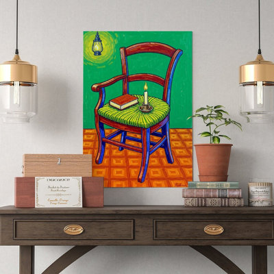 Canvas Wall Art Vincent Van Gogh Armchair-2 Vintage Poster Print Home Decor