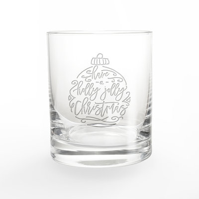 Verre à whisky Holly Jolly Christmas Script