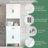 Tall Bathroom Cabinet with Drawer,2 Cabinets,4 Soft-Close Doors,and Adjustable Shelves for Versatile Storage-93897652