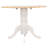 Allison Drop Leaf Round Dining Table Natural Brown And White