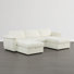 Canapé modulaire rembourré 5 pièces avec repose-pieds Cleland