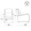 Chaise d'appoint en similicuir (ensemble de 2)-126128720
