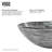 Giovanni Titanium 17" L x 17" W x 6" H Round Glass Vessel Bathroom Sink with 11" H Faucet-517060357-517060376