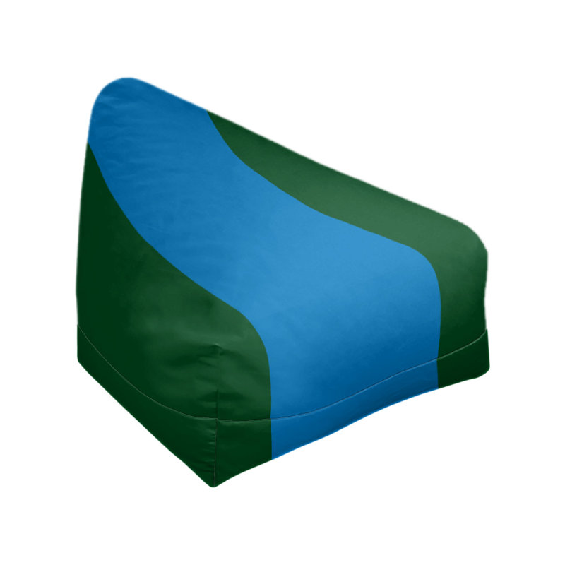 Fauteuil à billes Washington, 27 po x 27 po x 30 po, Vert de Good Land / bleu des Grands Lacs / vert de