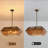 4-Light  Rectangular Layered Amber Glass Chandelier