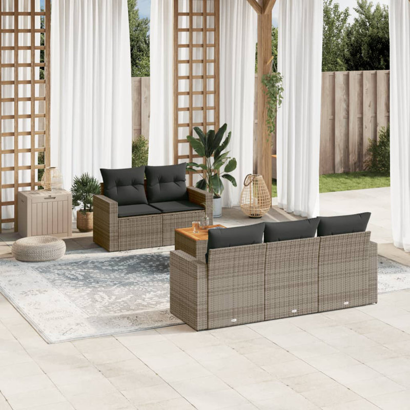  Garden Sofa Set Grey