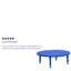 Table d'activités ronde Goddard 45 po en plastique, hauteur réglable - Table scolaire pour 4 enfants-7165829-7165830