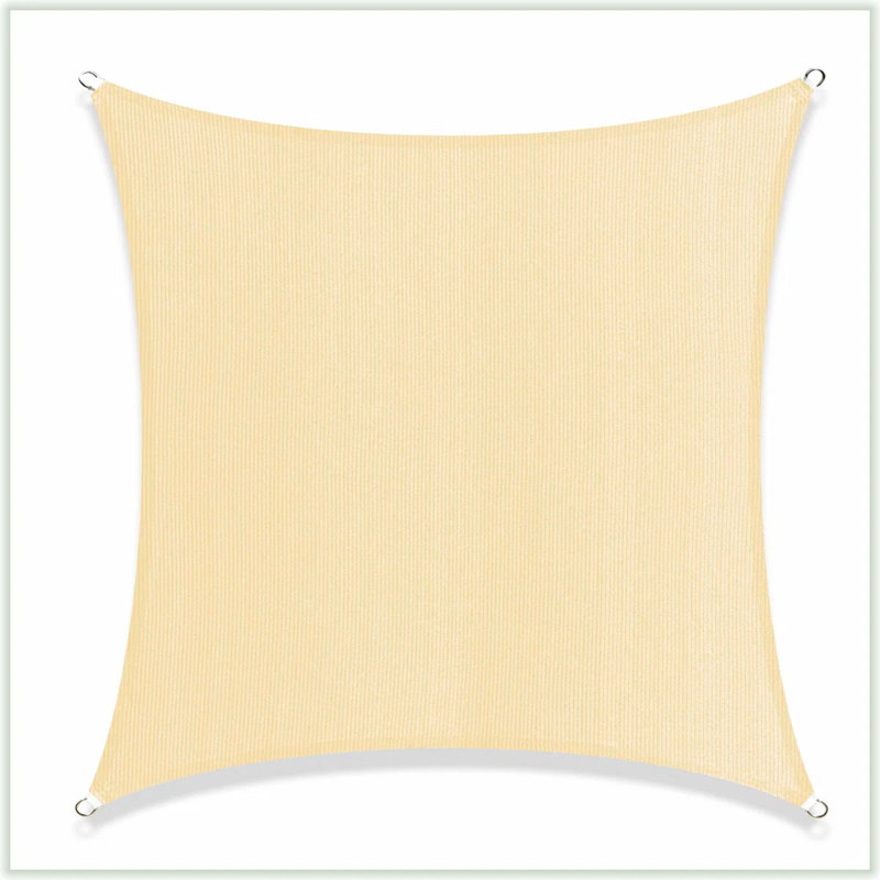 Toile d'ombrage carrée 10 pi x 10 pi Colourtree, Beige, 10 pi x 10 pi