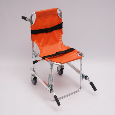 Système de transfert de fauteuil d'escalier pliant en aluminium à 2 roues