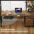 Bunk Bed With Desk, Full Over Full Bunk Beds With Charging Station And Led Lights, 4 Storage Drawers And 2 Open Storage Shelves, Black-1594168535-1605906750