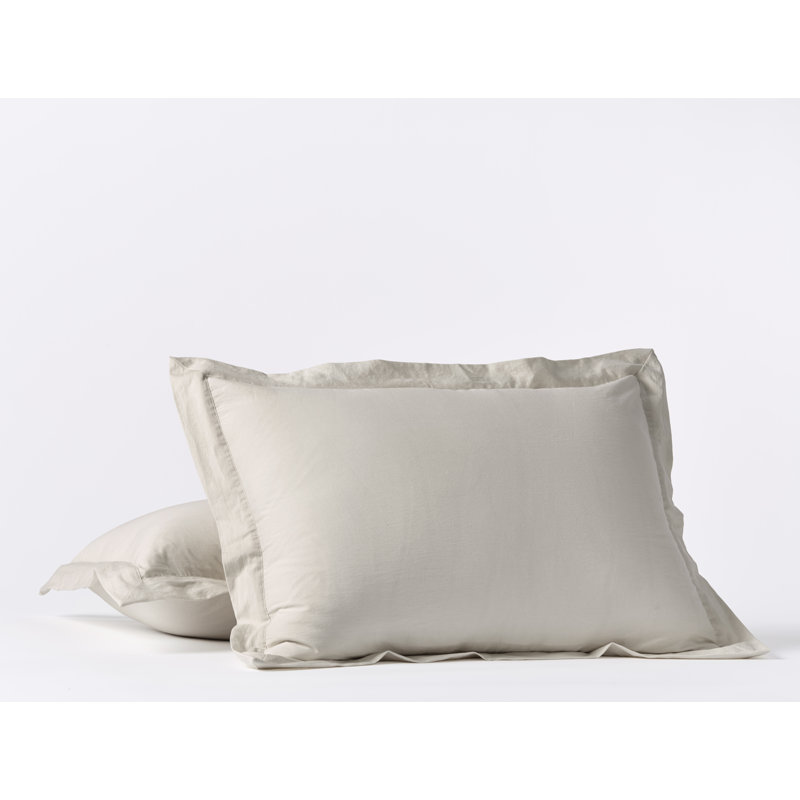Cloud Soft Sateen Sateen Standard Sham Set, Standard, Pale Gray