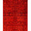 Tapis orange foncé surdimensionné de conception unique 4 pi 2 po x 6 pi 5 po
