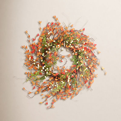 24" Handcrafted Eucalyptus Thanksgiving Wreath