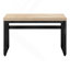 Bureau d'ordinateur, bureau personnel, debout, réglable, L 48 po, travail, ordinateur portable, stratifié naturel, métal noir, contemporain-202436430